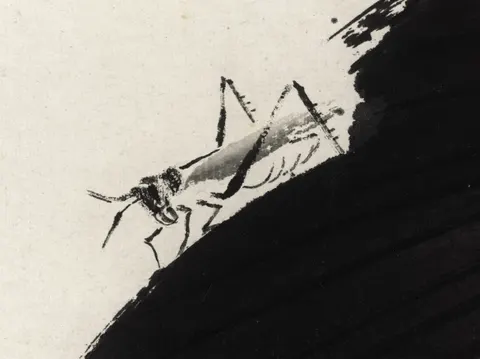 QI BAISHI (1864-1957) PLANTAIN AND GRASSHOPPER