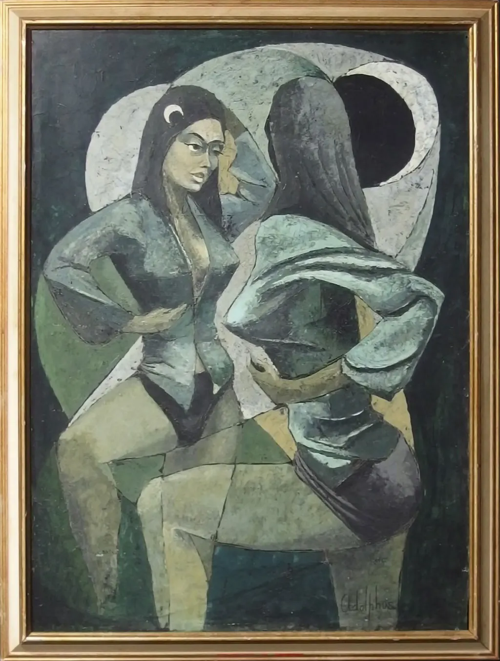MID 20TH CENTURY MODERNIST PAINTING