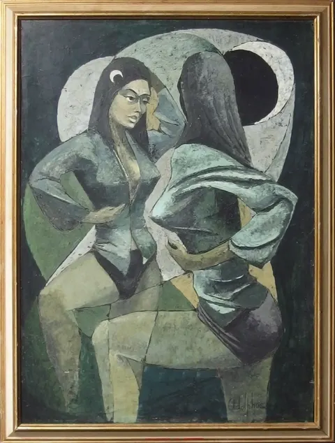 MID 20TH CENTURY MODERNIST PAINTING